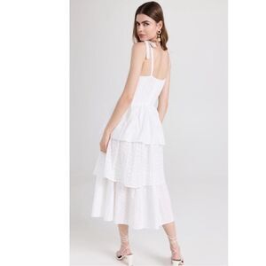 Croix dress from En Saison Tied straps with a subtle v-neckline with a knit